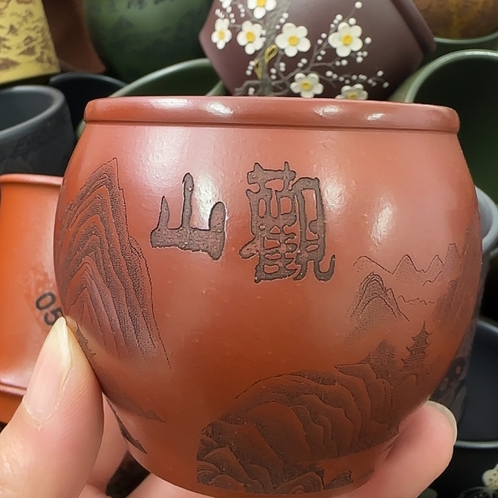 紫砂茶杯紫砂主人杯大放漏！