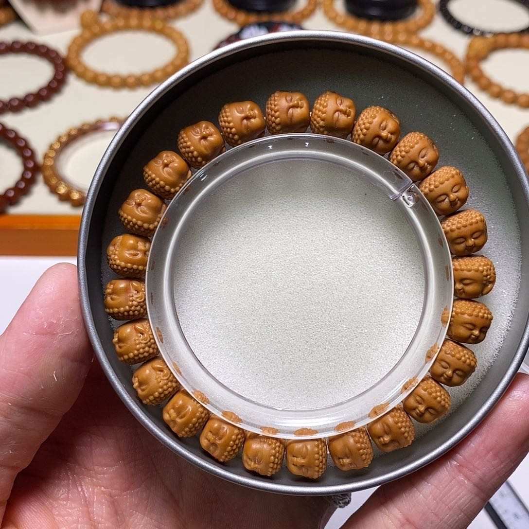 手串猴头核桃全品精工宝宝佛 尺寸10左右 馒头料