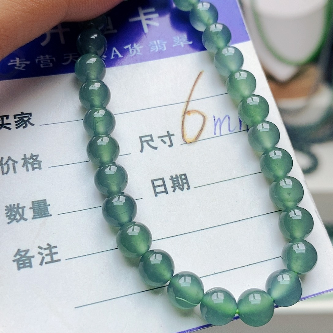 未镶嵌手串翡翠翡翠