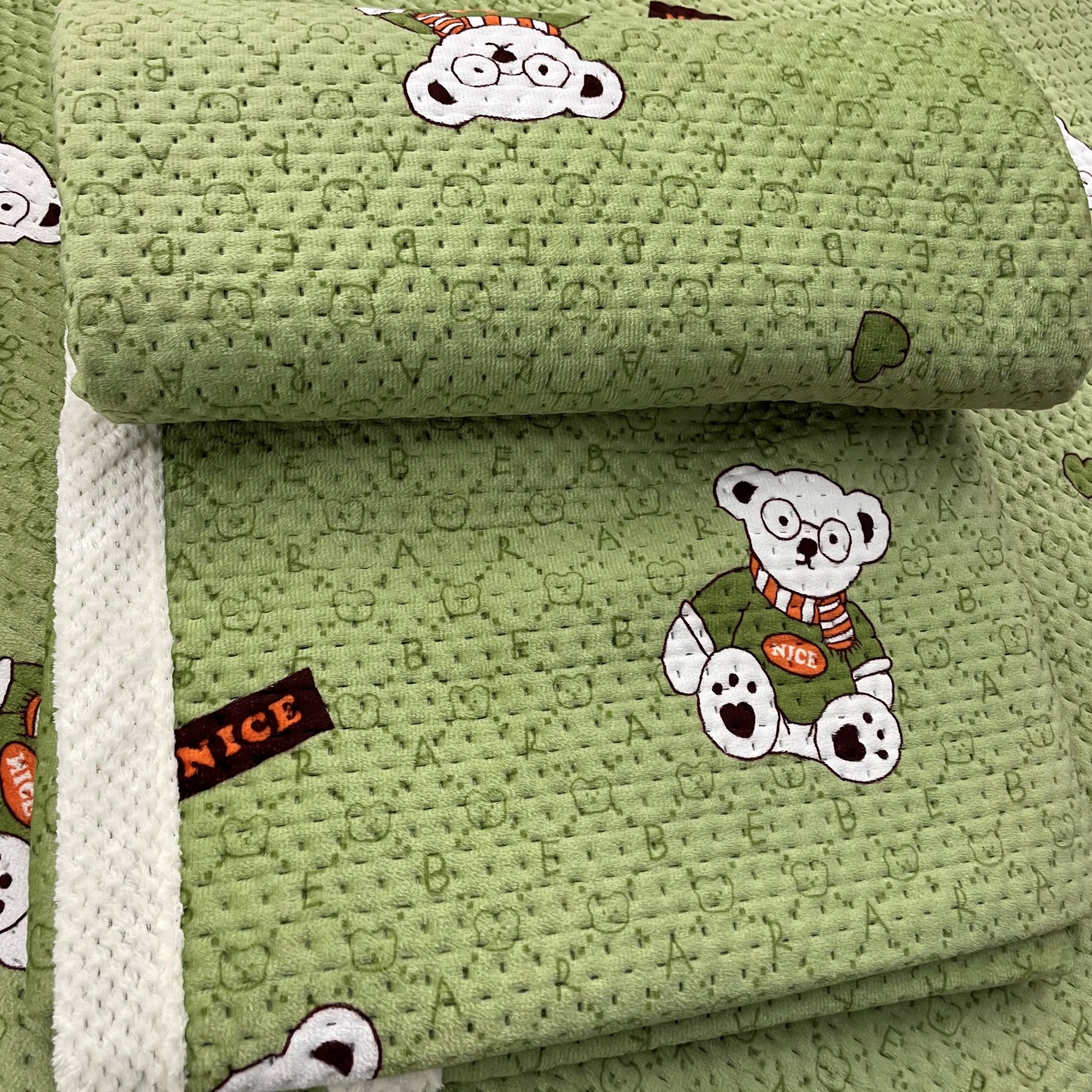 【沐沐家纺】贝贝绒加绒加厚床盖柔软舒适