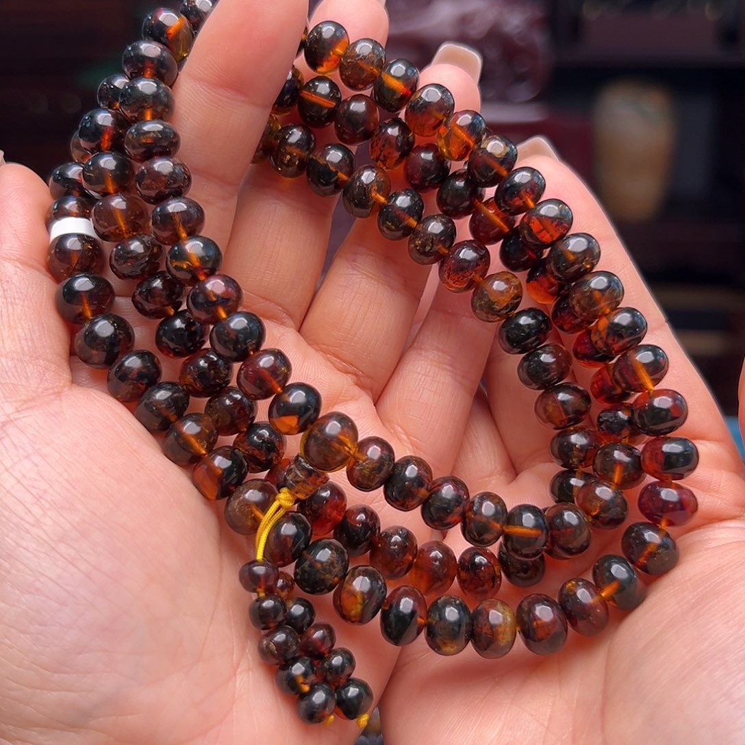 琥珀裸石未镶嵌老****j抚顺琥珀20557。9m m