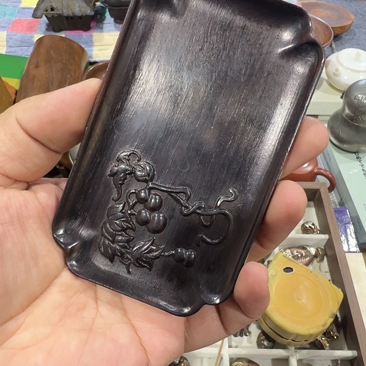 匆***过木茶托中古回流好物