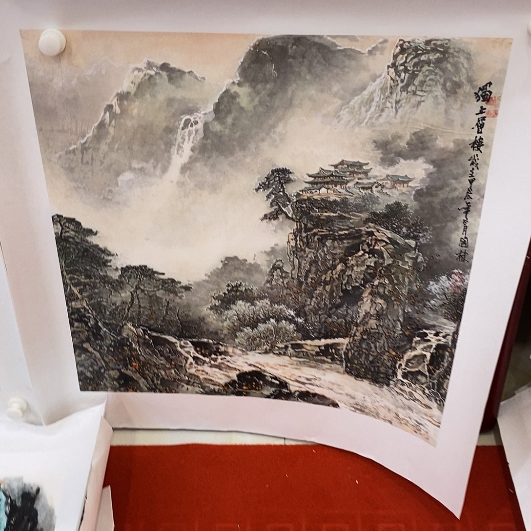 国画風**边红花我不吃香菜啊