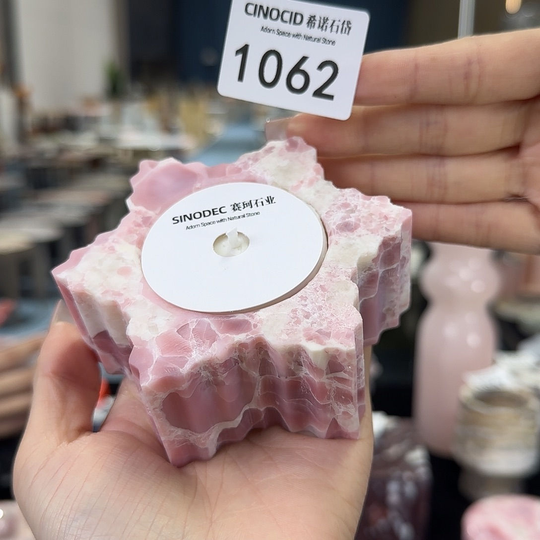 1062粉澳宝雪花烛台