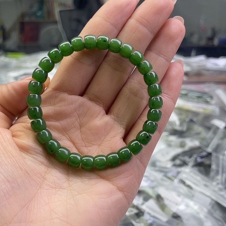 悦***班和田玉未镶嵌手串