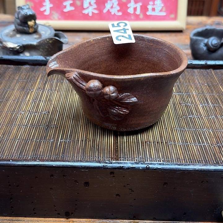 纯手工制作粗陶茶具