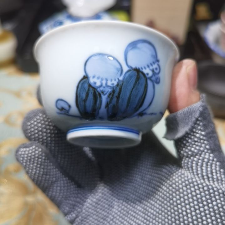 瓷片新年快乐万事如意