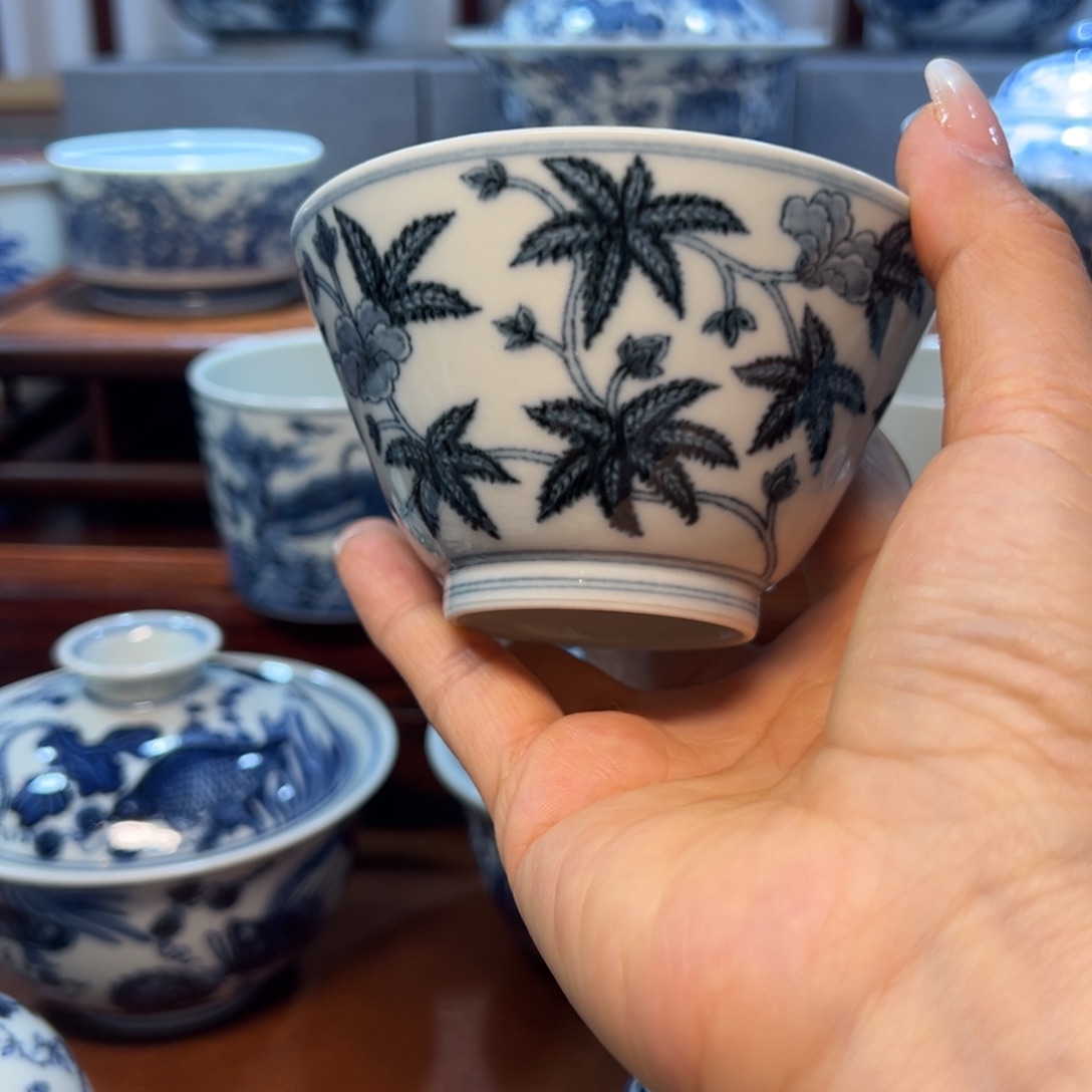 香***e陶凭阑亭窑主李丽锋秋葵杯