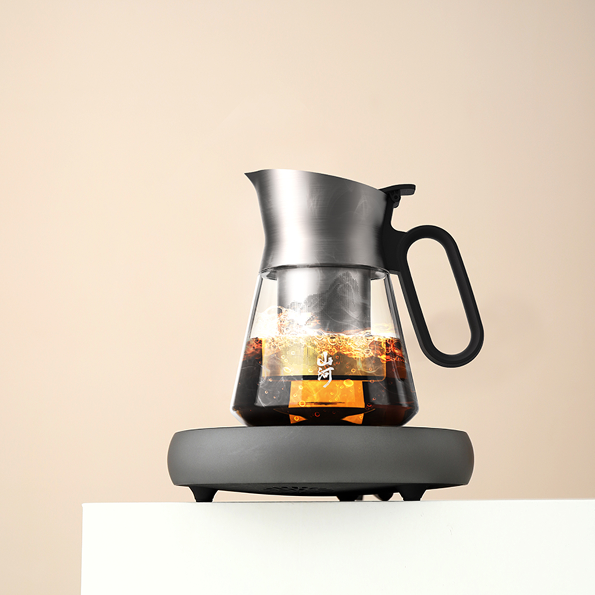 【入一黑金电陶炉】多档位调温防爆黑晶面板耐热远红外光波加热煮茶