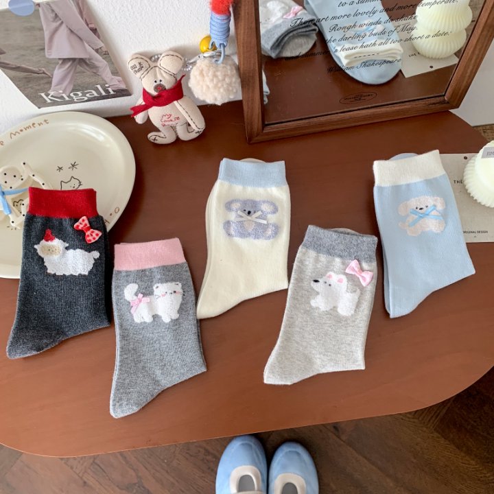 厚款常规款饰品袜卡通动漫甜美风【直播自选链接no退no换】