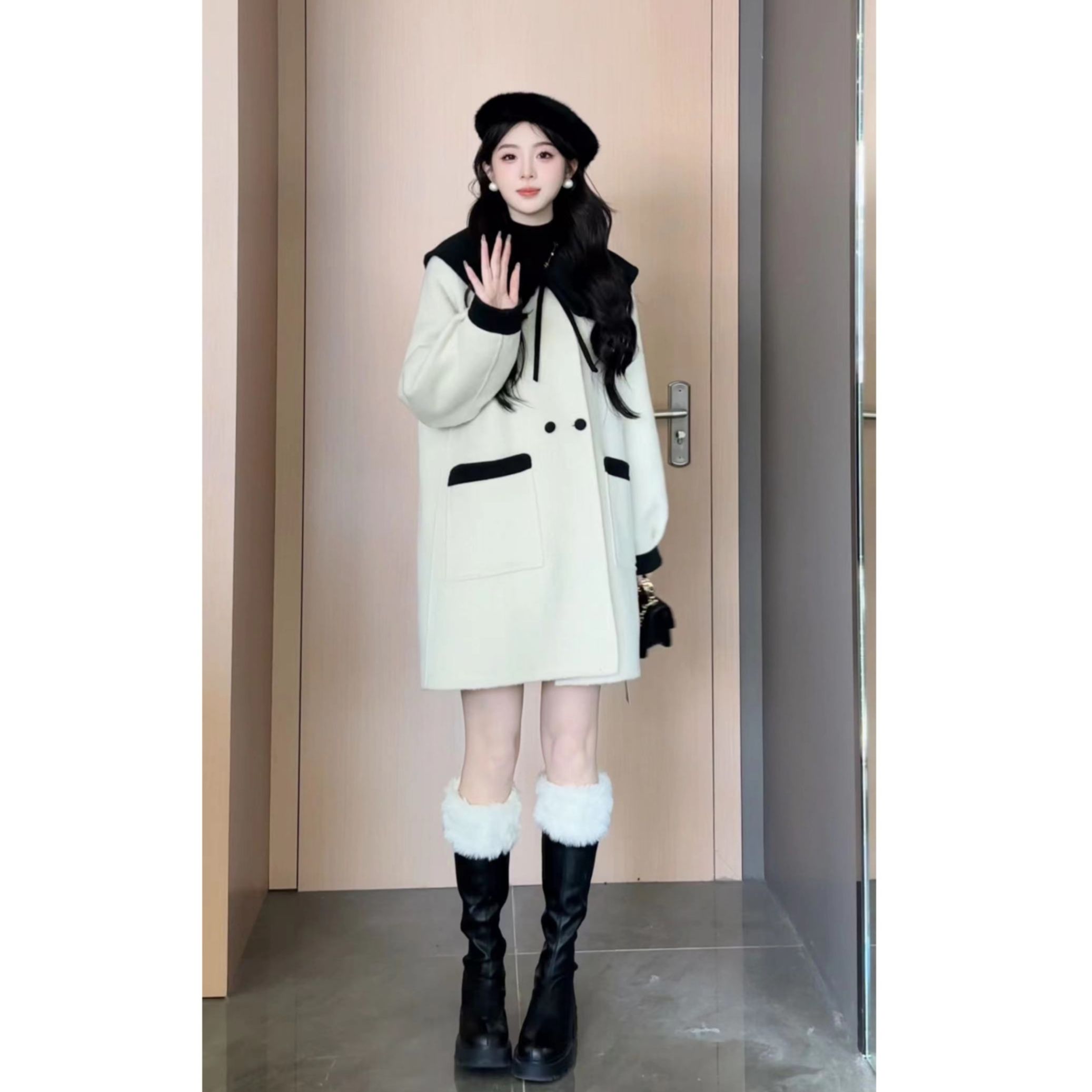 冰冰●奶白乖乖D3WT1347外套预莫奈花园风