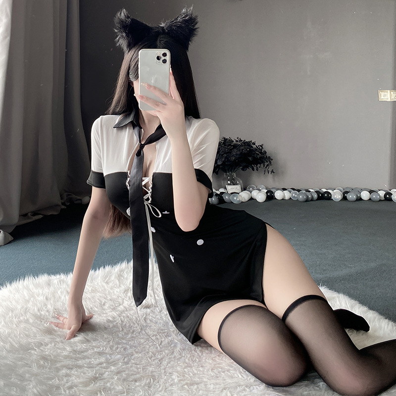 性感纯欲女警制服诱惑cos睡衣约会套装