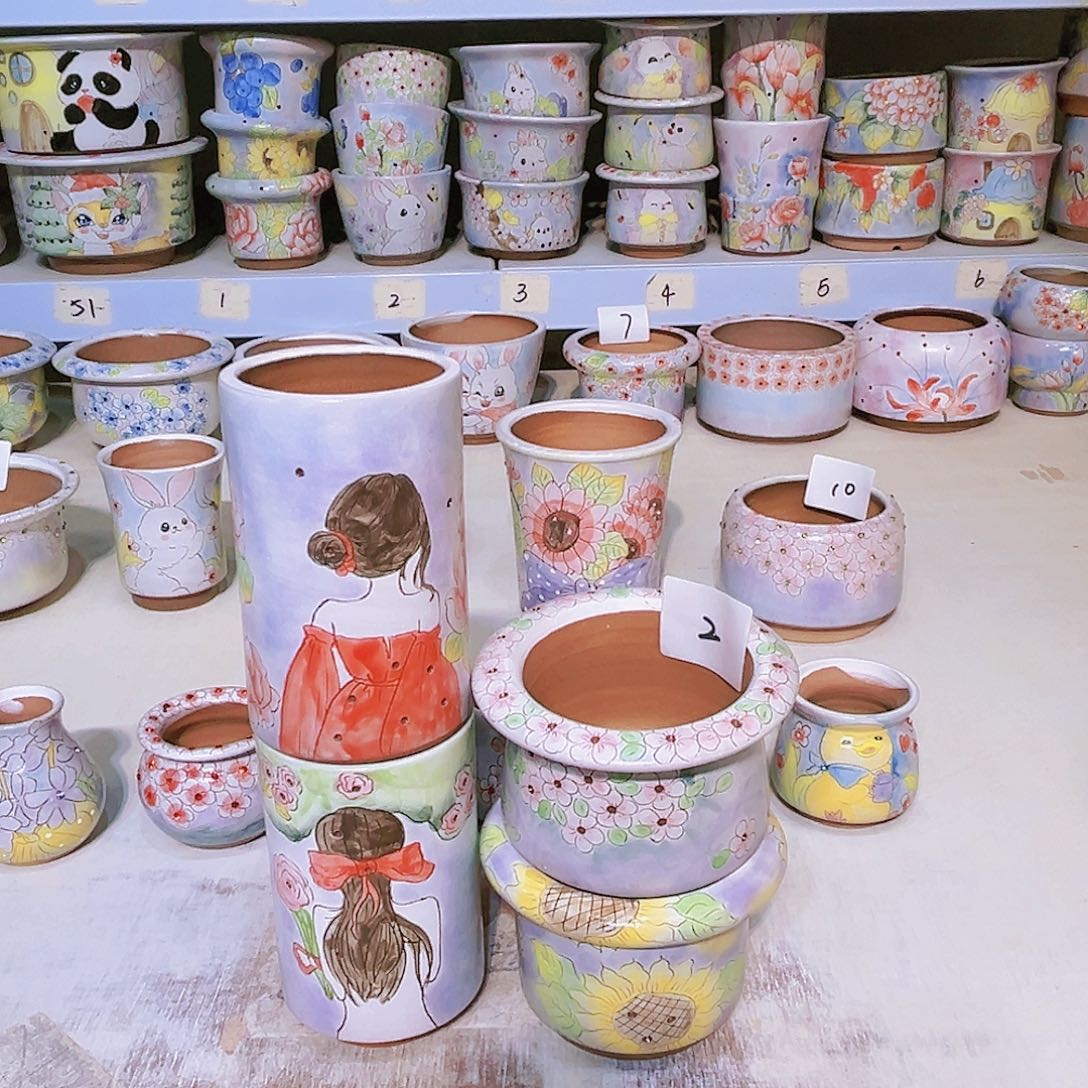 罐小坊园多肉植物粗陶多肉景德镇11?***?