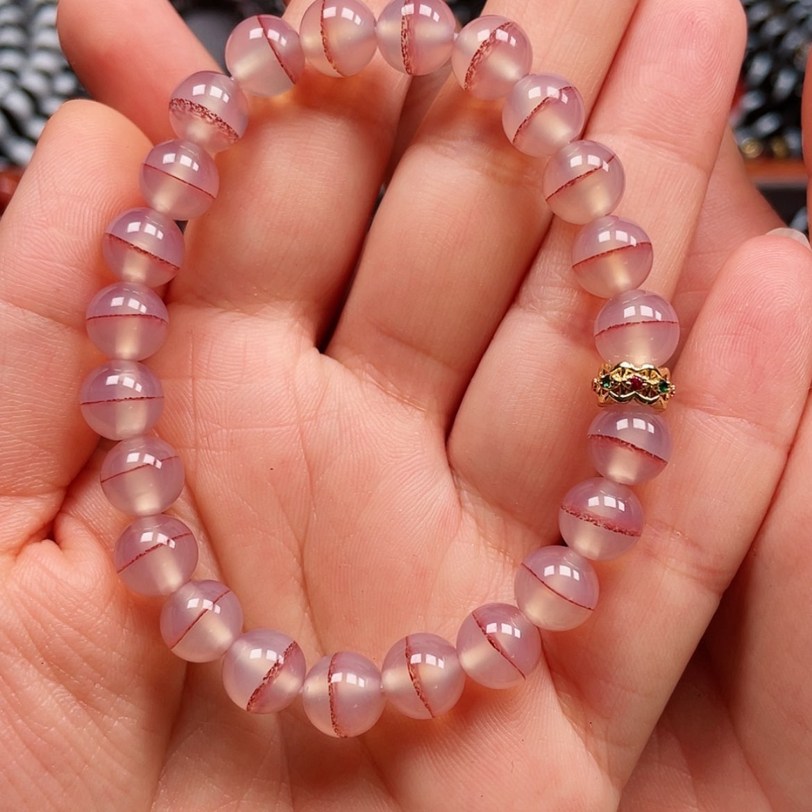 【闪购商品】玛瑙/玉髓合金珠宝半成品