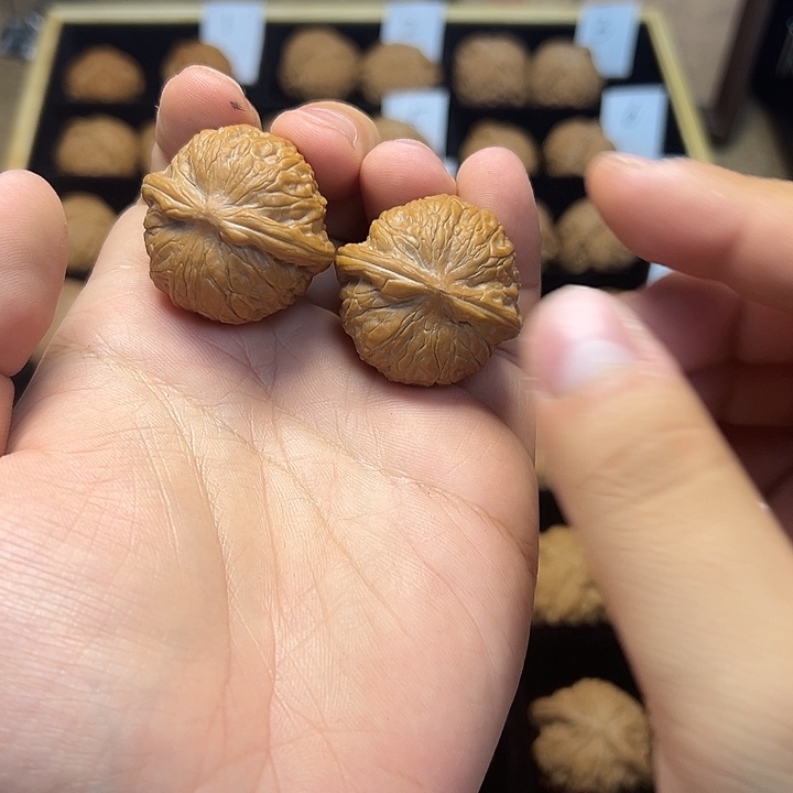 小***.文玩核桃把件乾隆磨