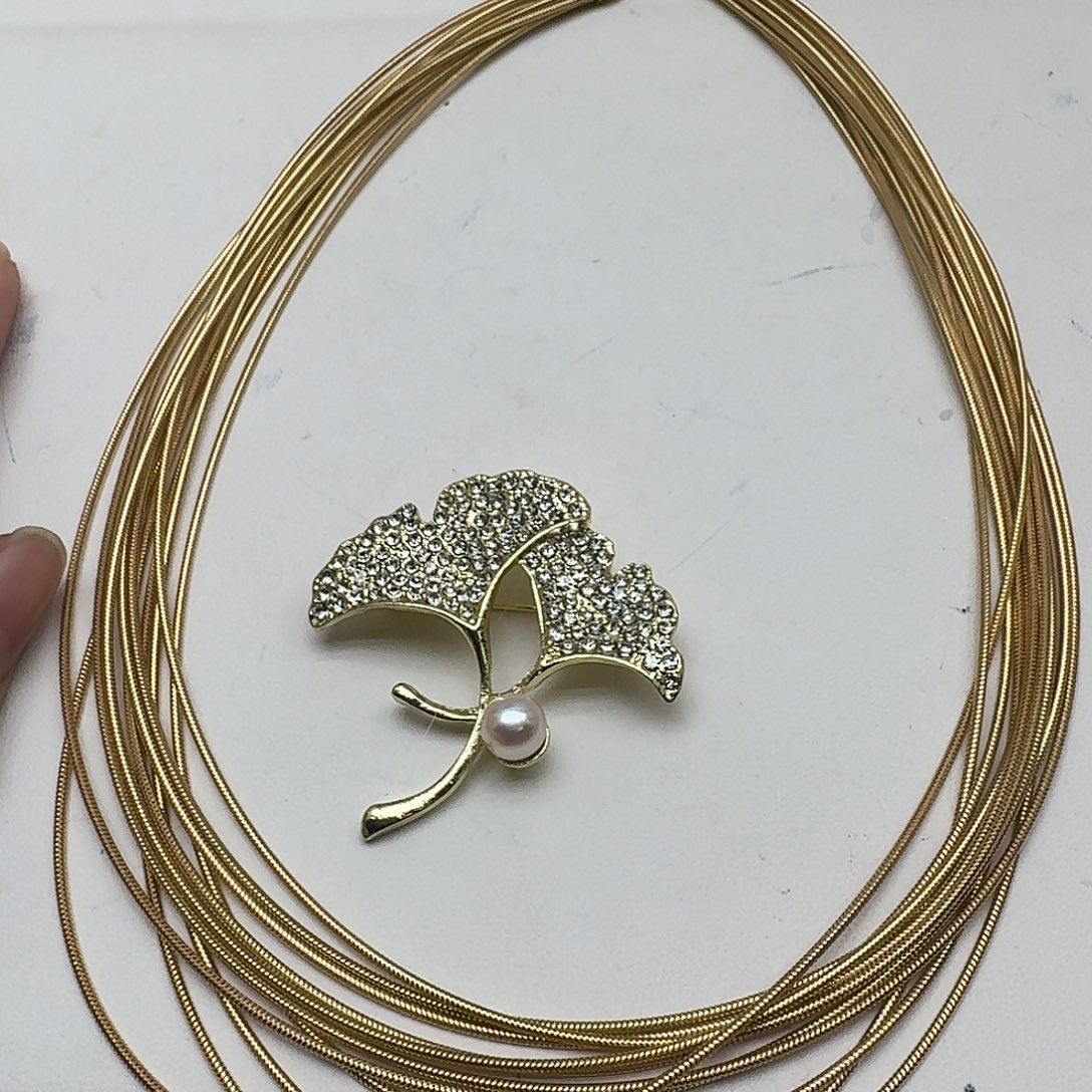 18K金镶嵌颈饰淡水珍珠