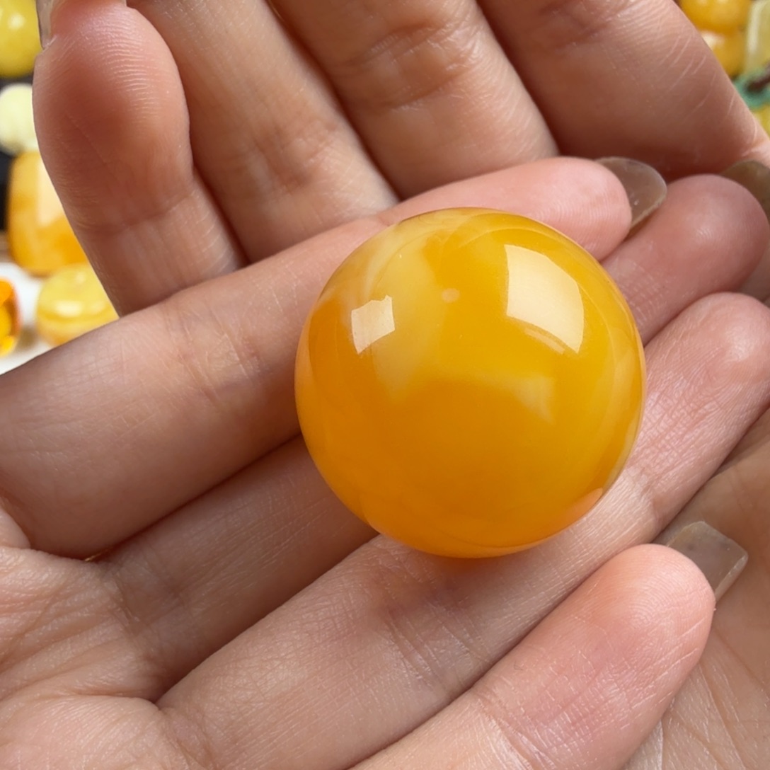 琥珀未镶嵌颈饰纯天然琥珀蜜蜡无优化
