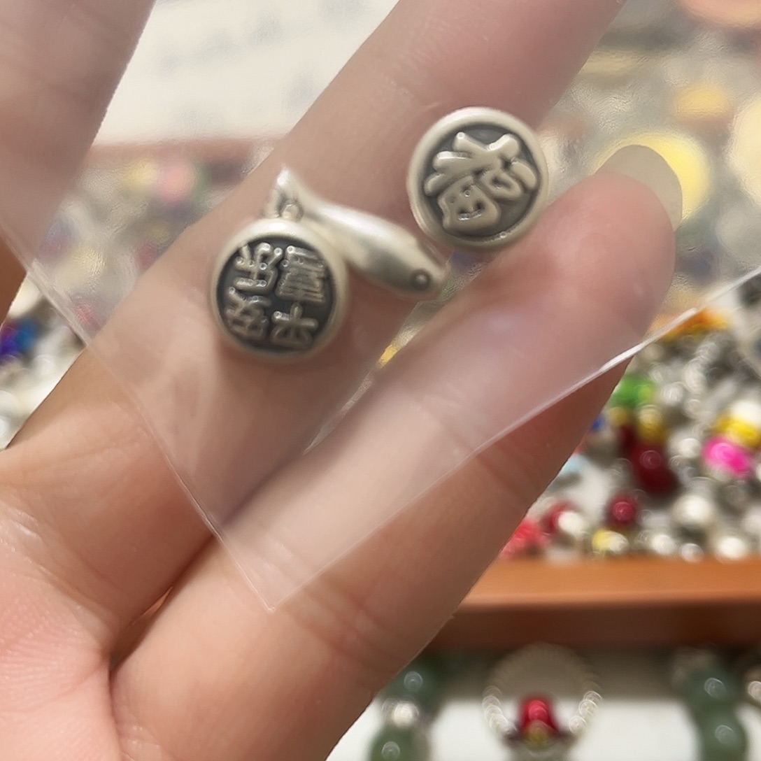 吊坠足银珐琅三个