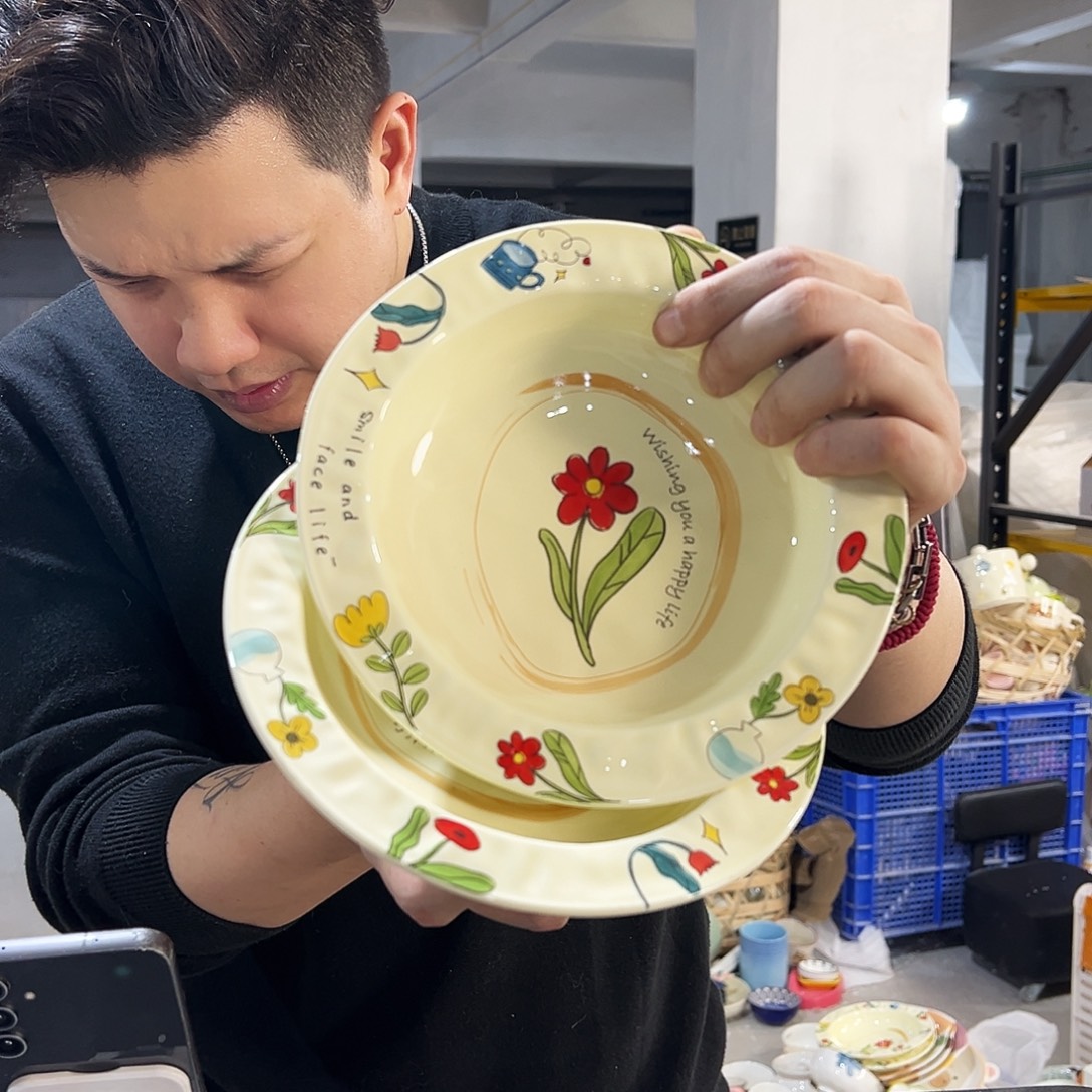 潮州陶瓷餐具微瑕8寸