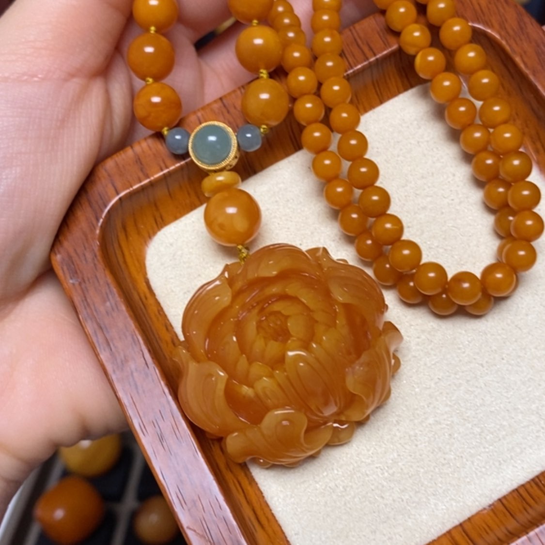 【闪购商品】蜜蜡颈饰未镶嵌项链