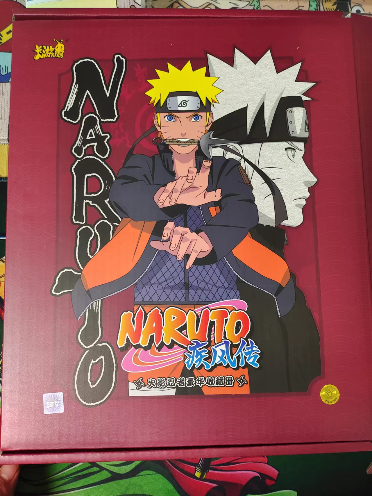 【品牌】卡游火影忍者正版 4宫皮卡册烫金封面（sp纲手）9宫格卡册