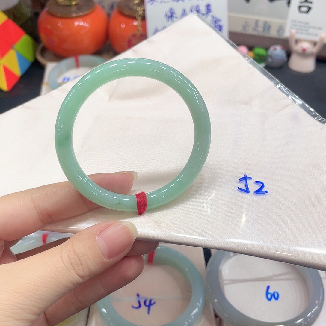 翡翠未镶嵌手镯天然缅甸A货翡翠手镯6