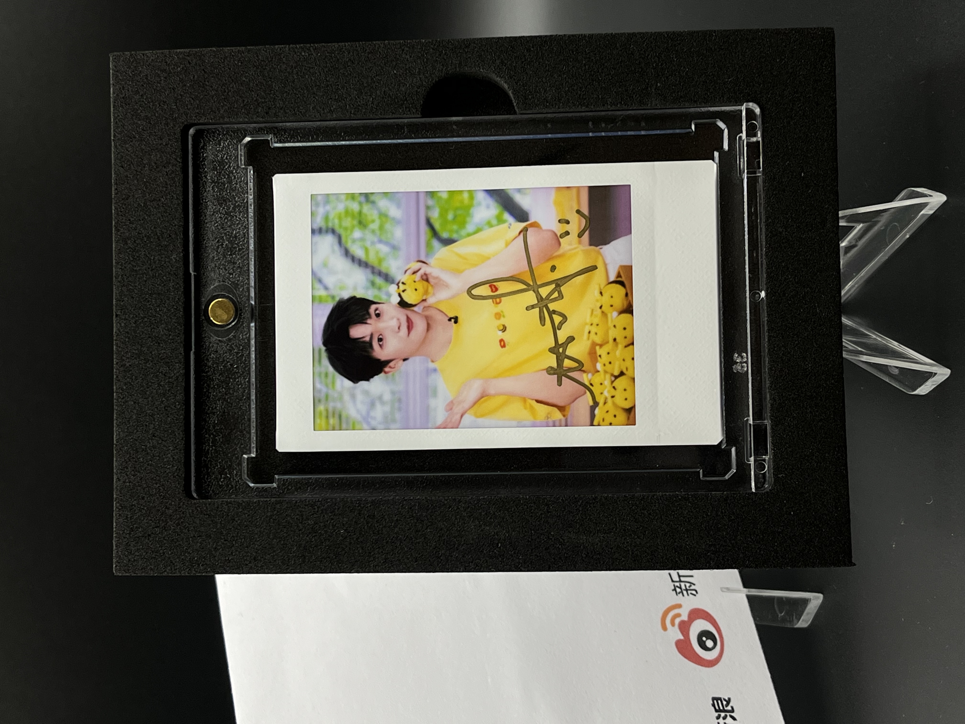 W787 【黄子弘凡】亲签三寸正品富士拍立得mini相纸 白边