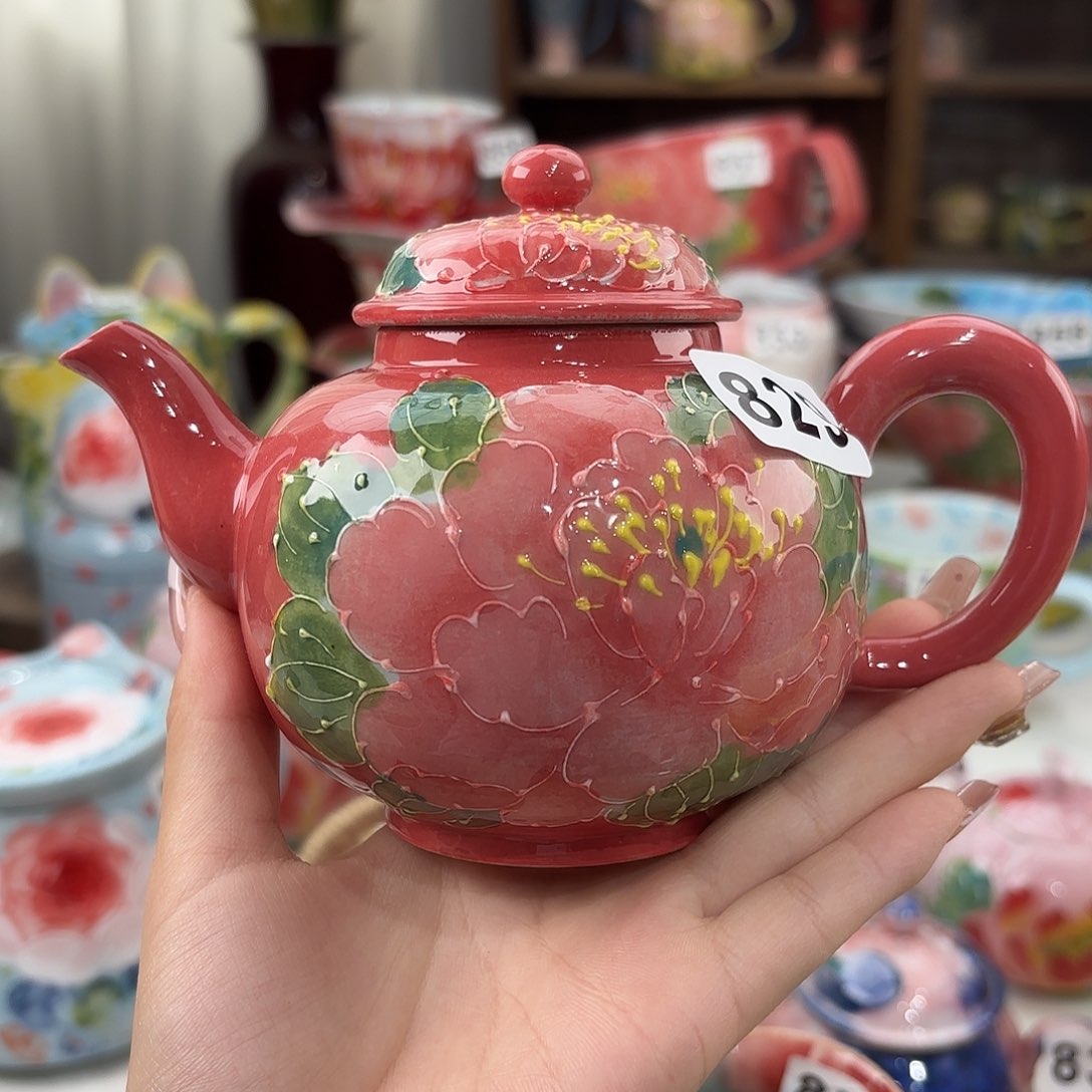 瓷片景德镇手绘高温釉下彩陶瓷茶具