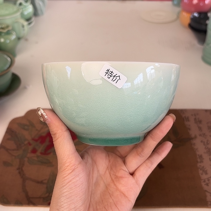 龙泉云间青瓷小米茶器