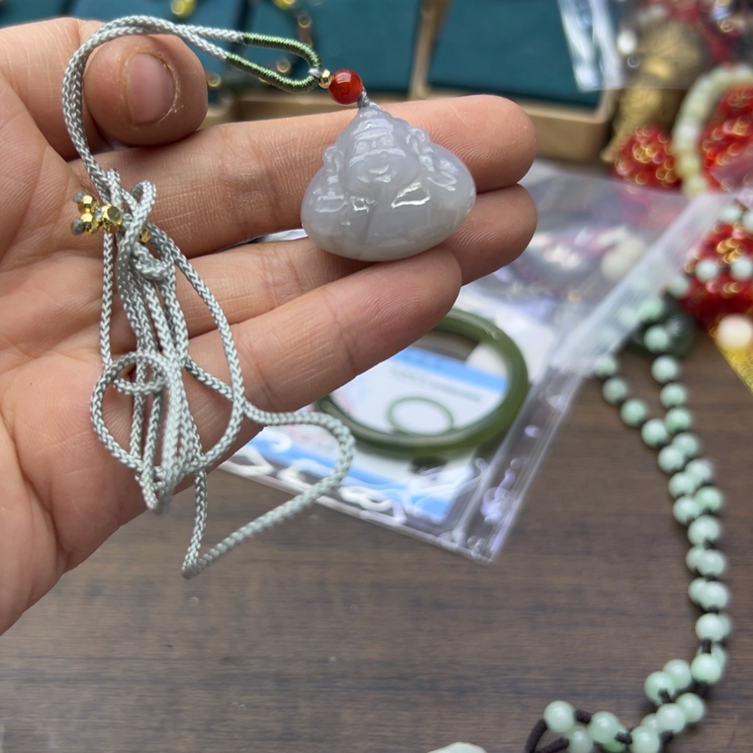 和田玉未镶嵌颈饰797