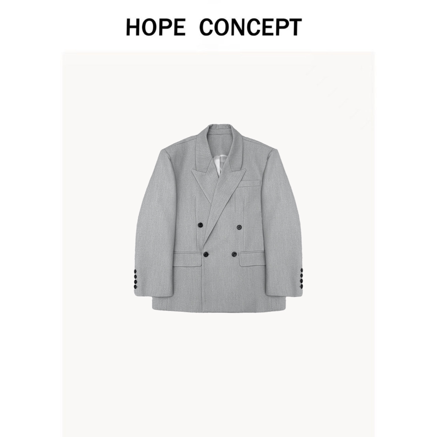 25013#HOPECONCEPT秋冬为西装折腰 复古摩登感优雅气场廓形西装