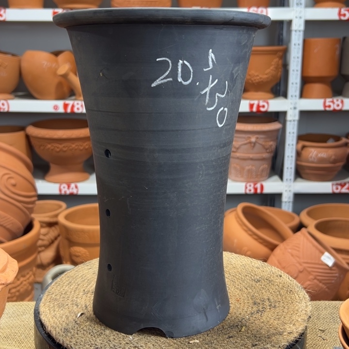 20×30 高温黑陶兰花