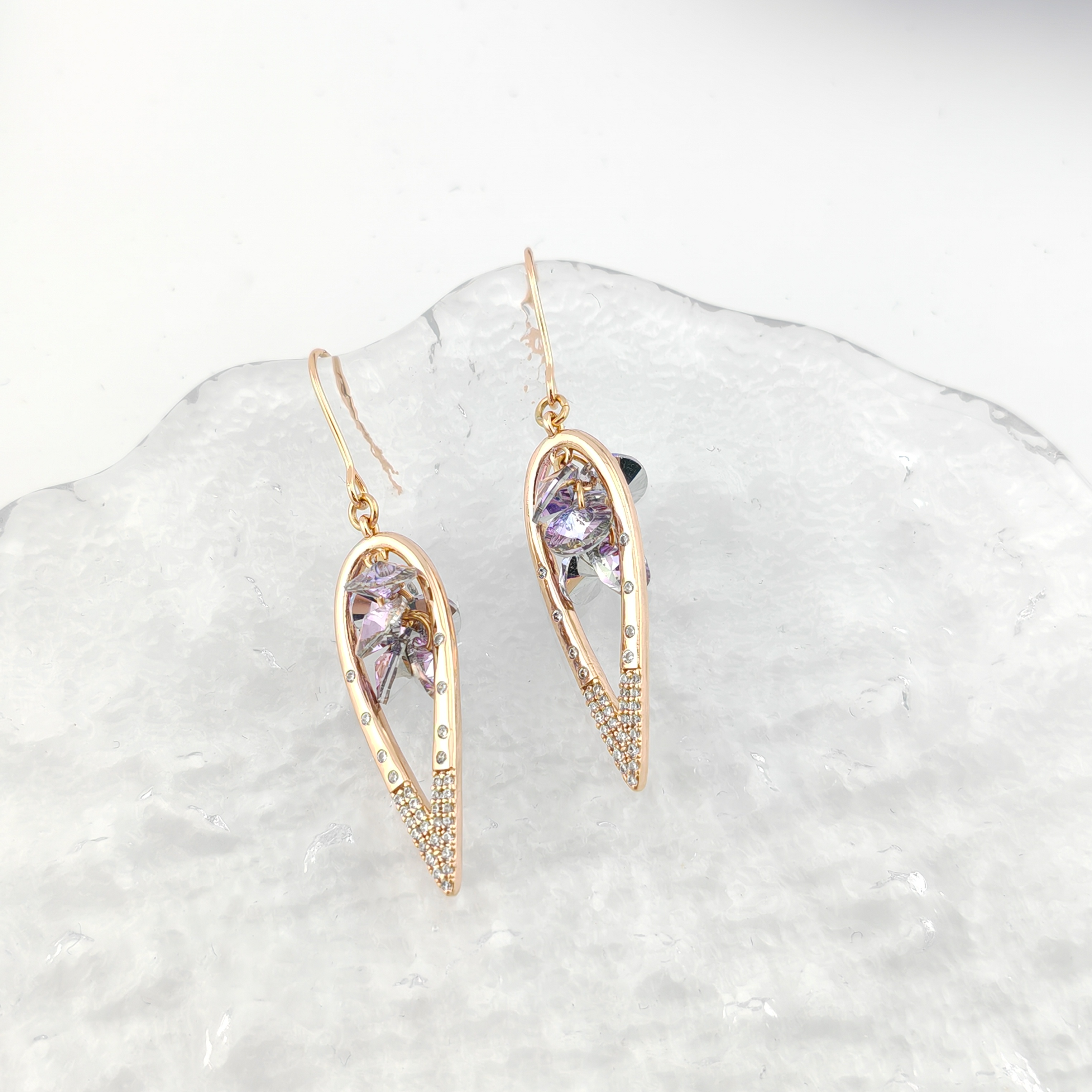 XUPING/旭平首饰 合金仿水晶耳饰 【潘生福利】气质GDD X000831156