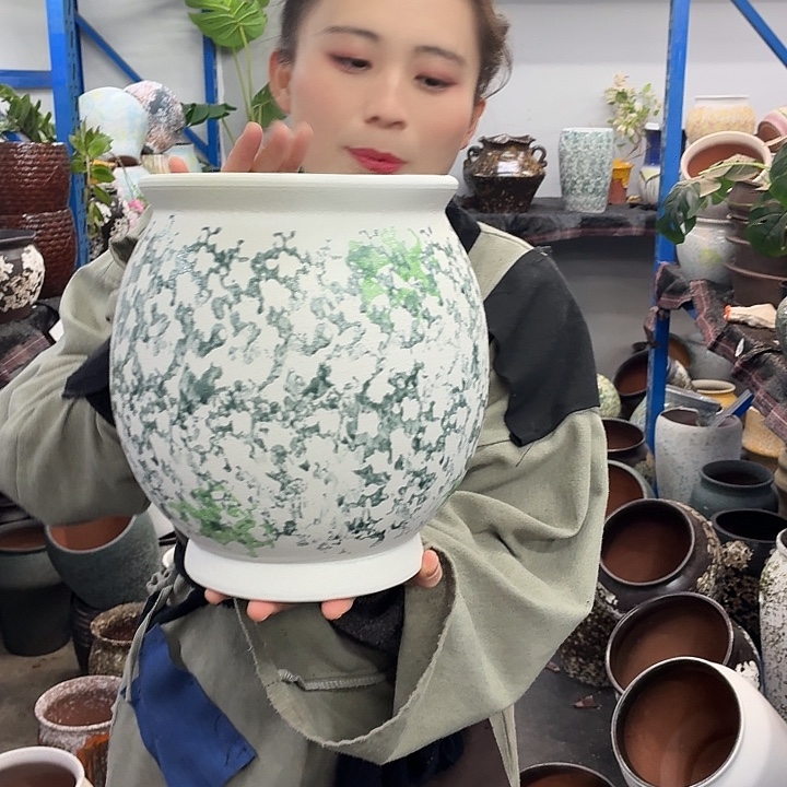 20×24 -粗陶花盆有孔-买买买