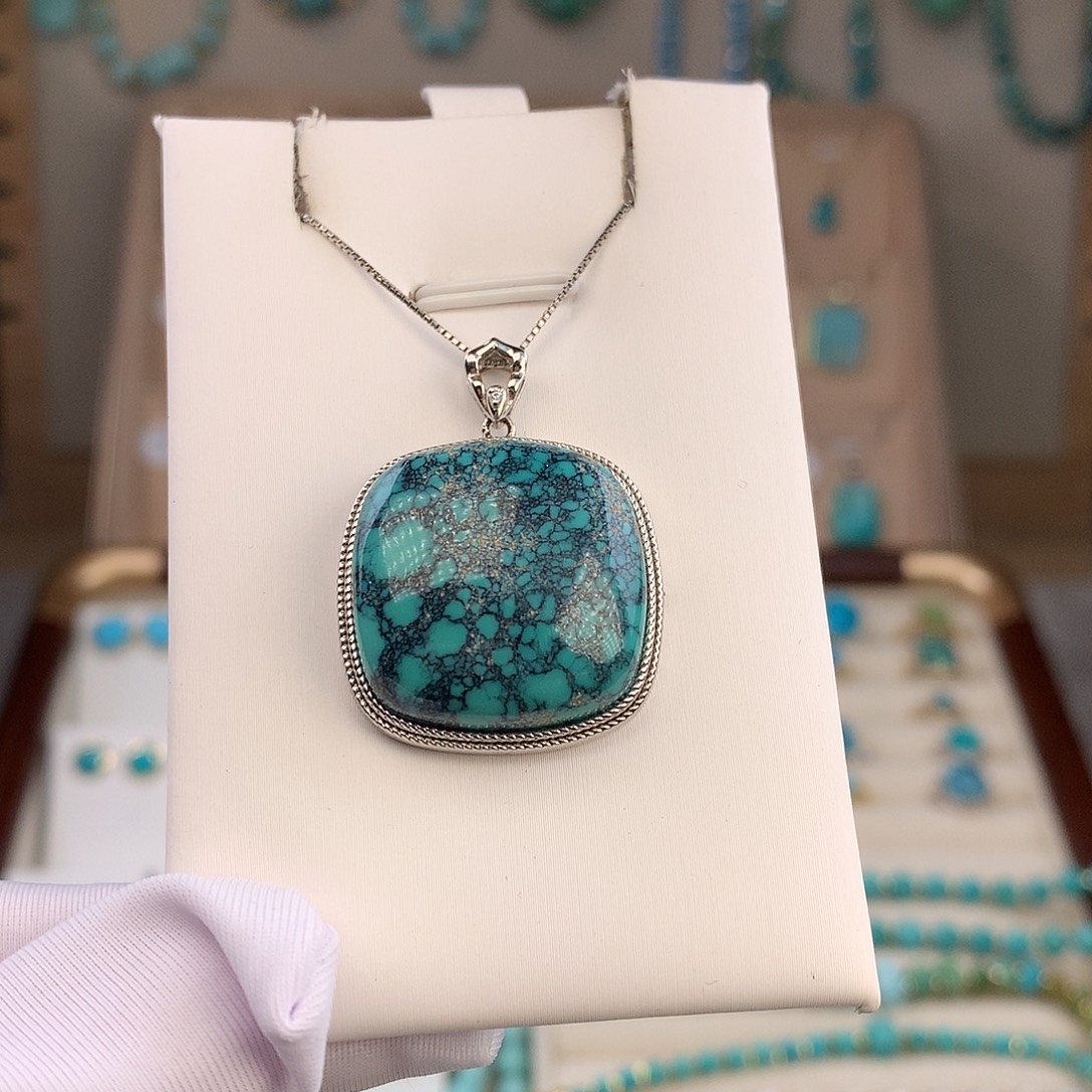 绿松石未镶嵌吊坠(不含链)