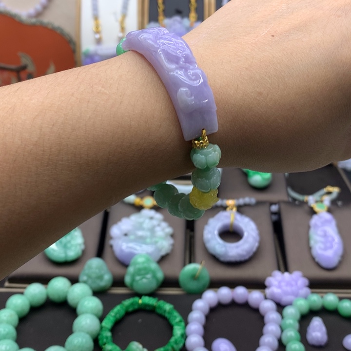 未镶嵌手链翡翠手链