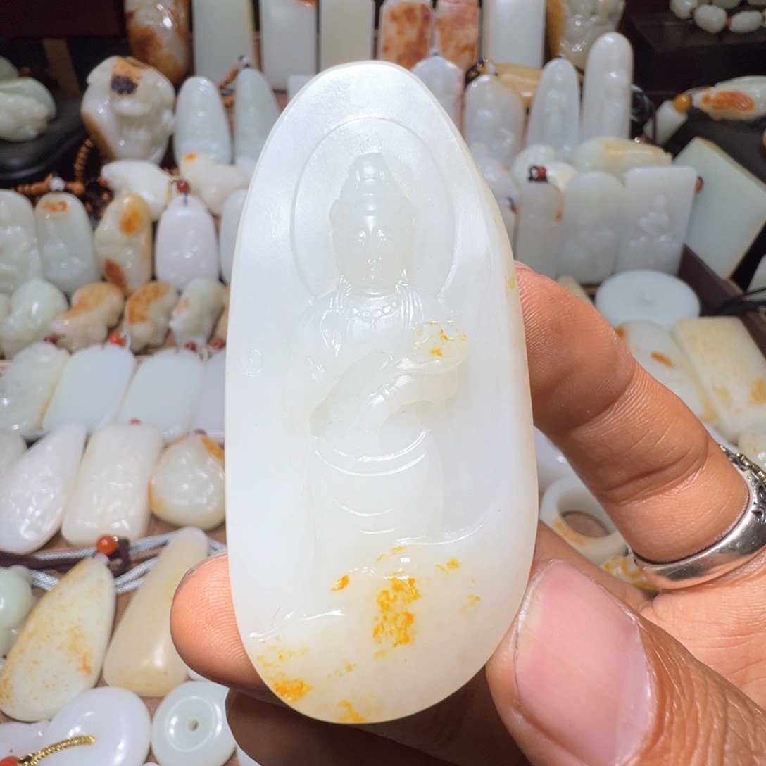 和田玉吊坠(不含链)未镶嵌