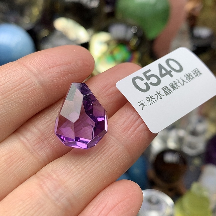 水晶天然水晶吊坠镶扣头银S925镶嵌