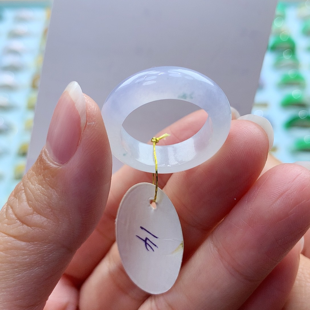 翡翠戒指未镶嵌14圈