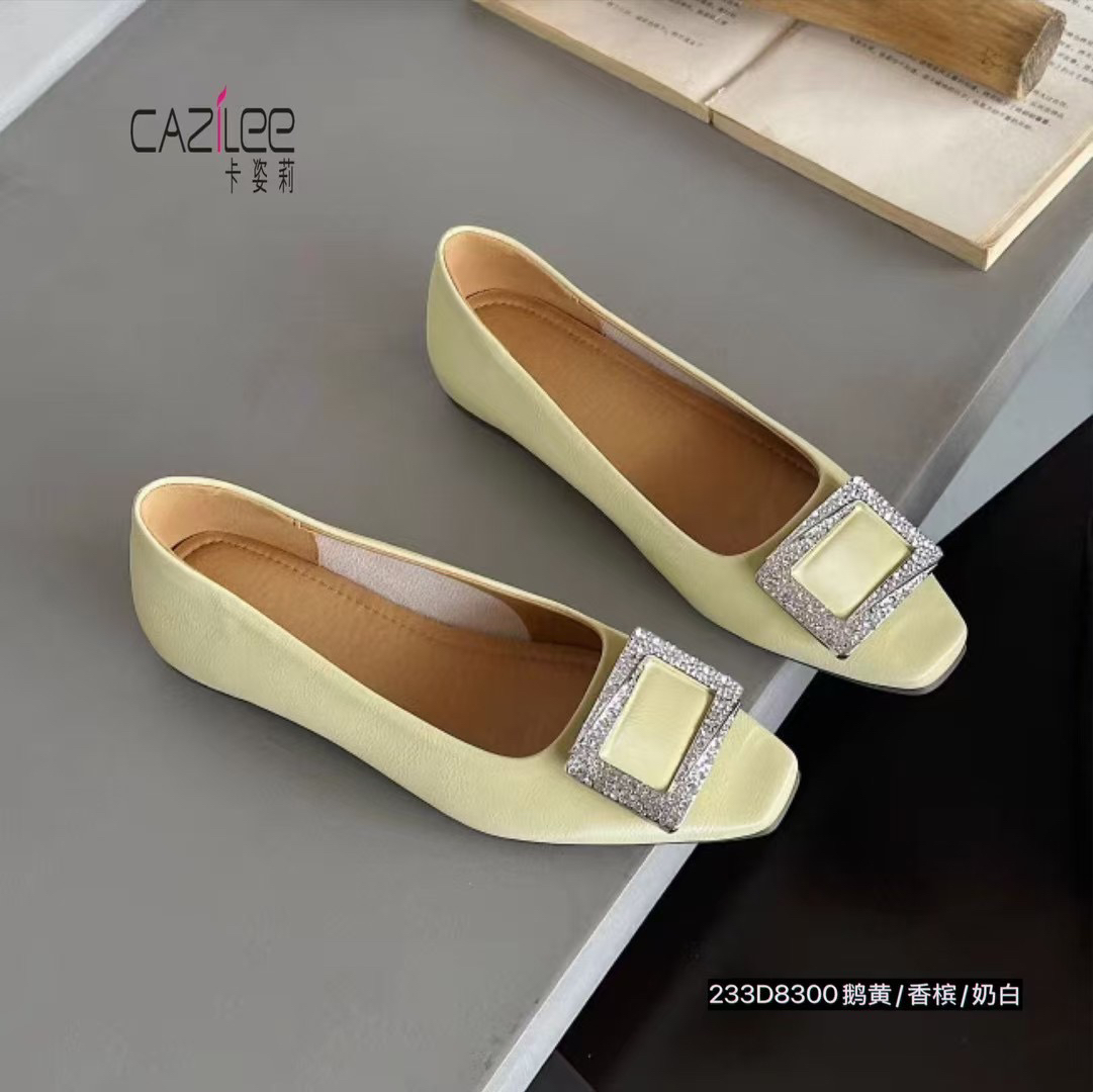 水钻平底浅口法式夏季单鞋8300 33架（3）