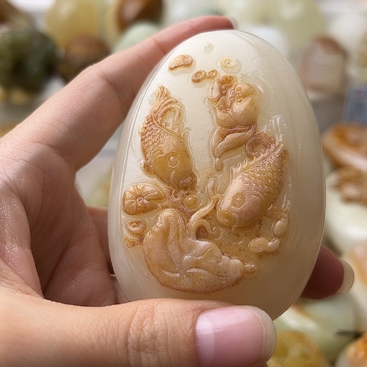 石材古青石不退换鱼