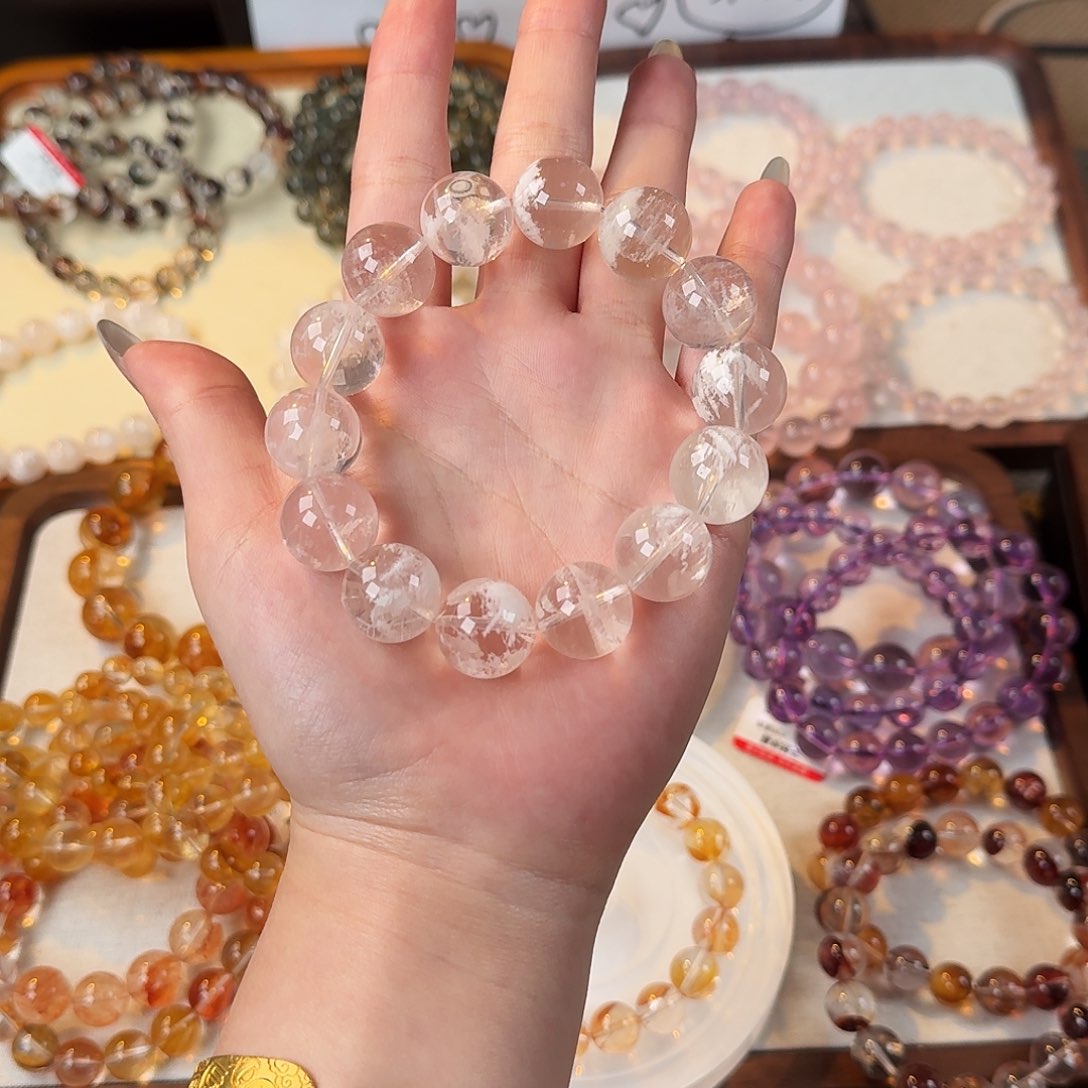 水晶手链未镶嵌雪花幽灵