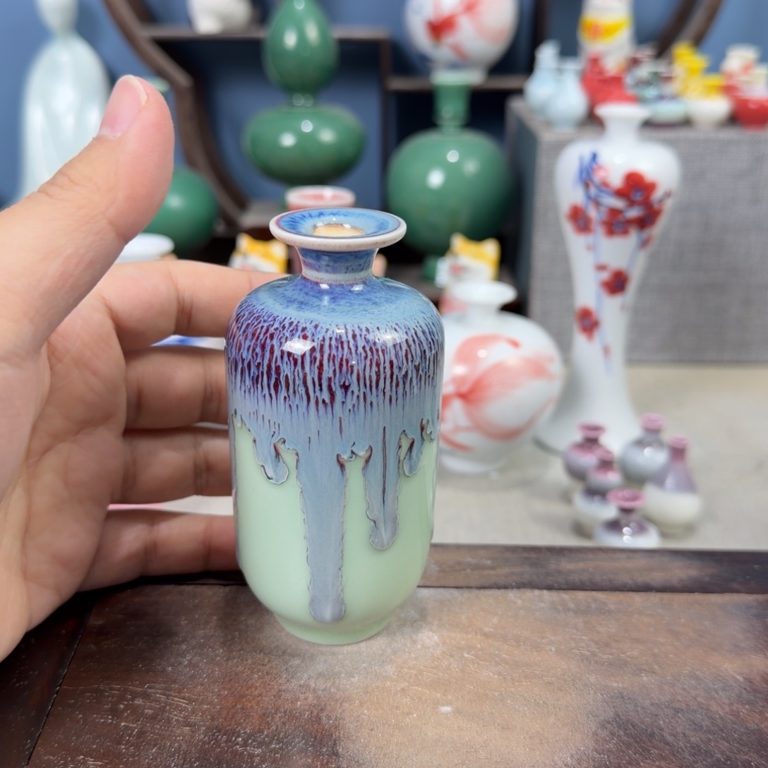 陶瓷手工小花器摆件