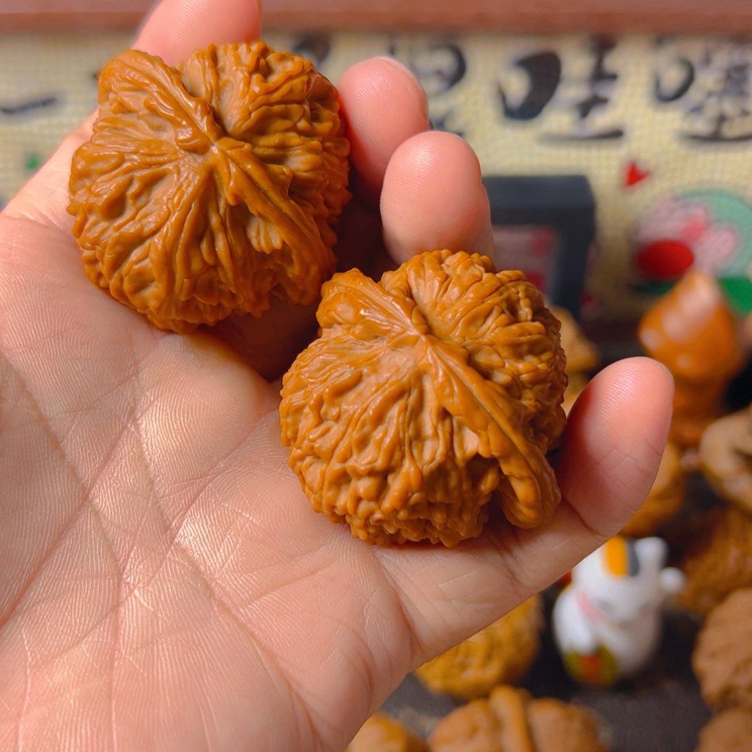 把件文玩核桃阿*木白狮子43