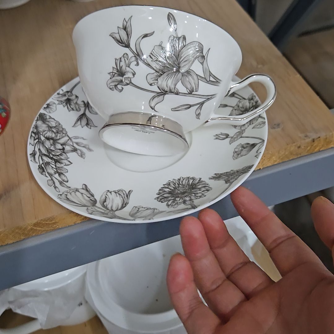 碗微瑕奥维咖啡杯碟一个666666