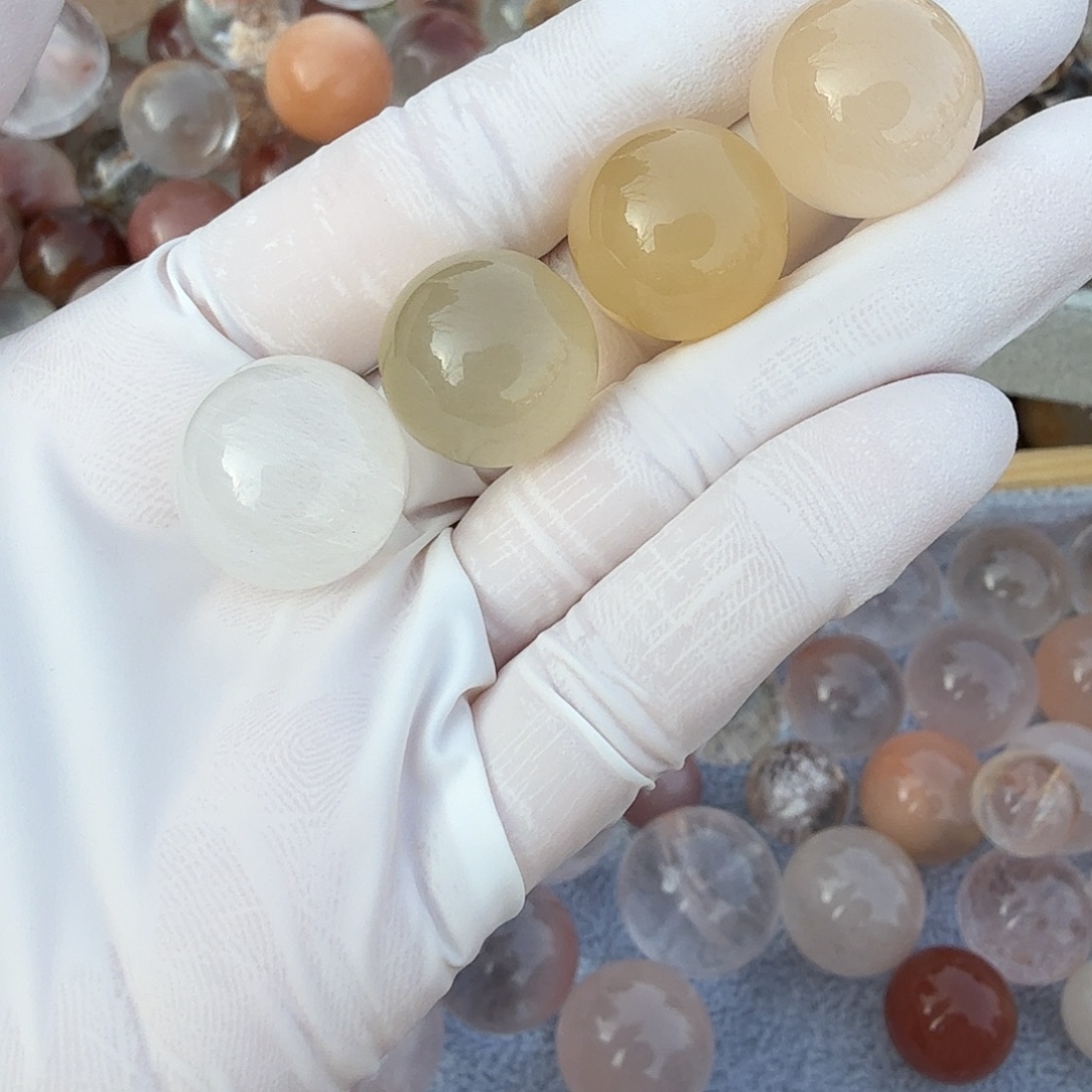 可***人珠宝半成品未镶嵌水晶兔毛16/17mm定制不退换