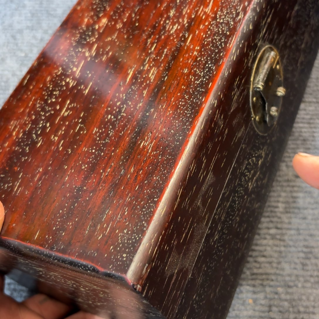 木小叶紫檀独板收纳盒