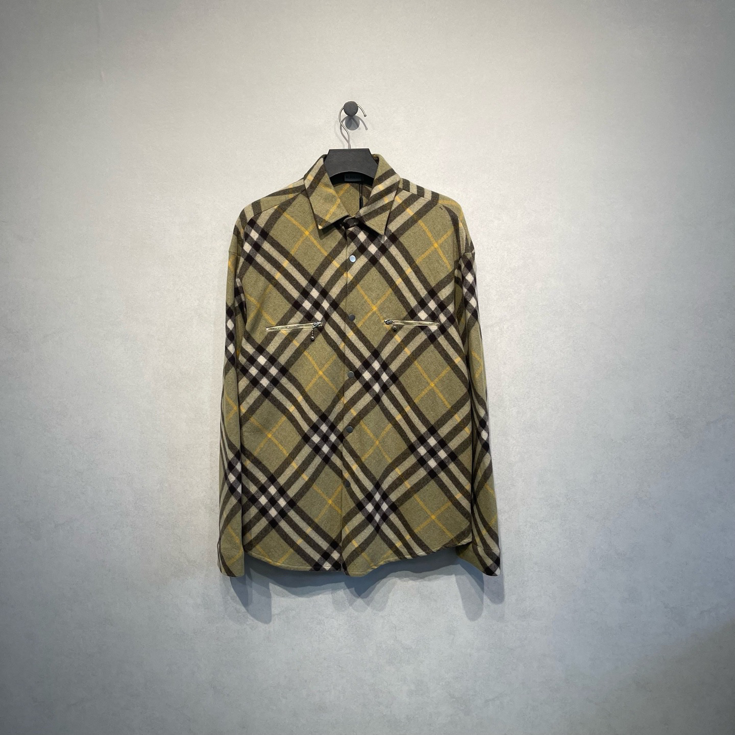 未使用 BURBERRY/博柏利 格纹长袖衬衫外套/XXXL码/DY216306