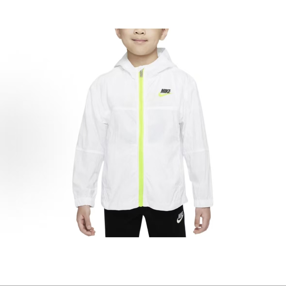 NIKE/耐克拉链开襟连帽 白色 儿童款DX7655-100/DX7656-100