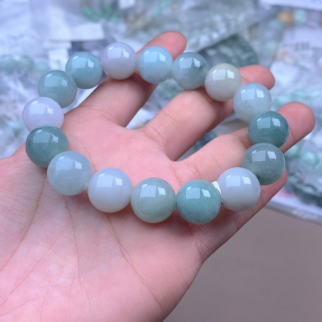 未镶嵌手串定制翡翠